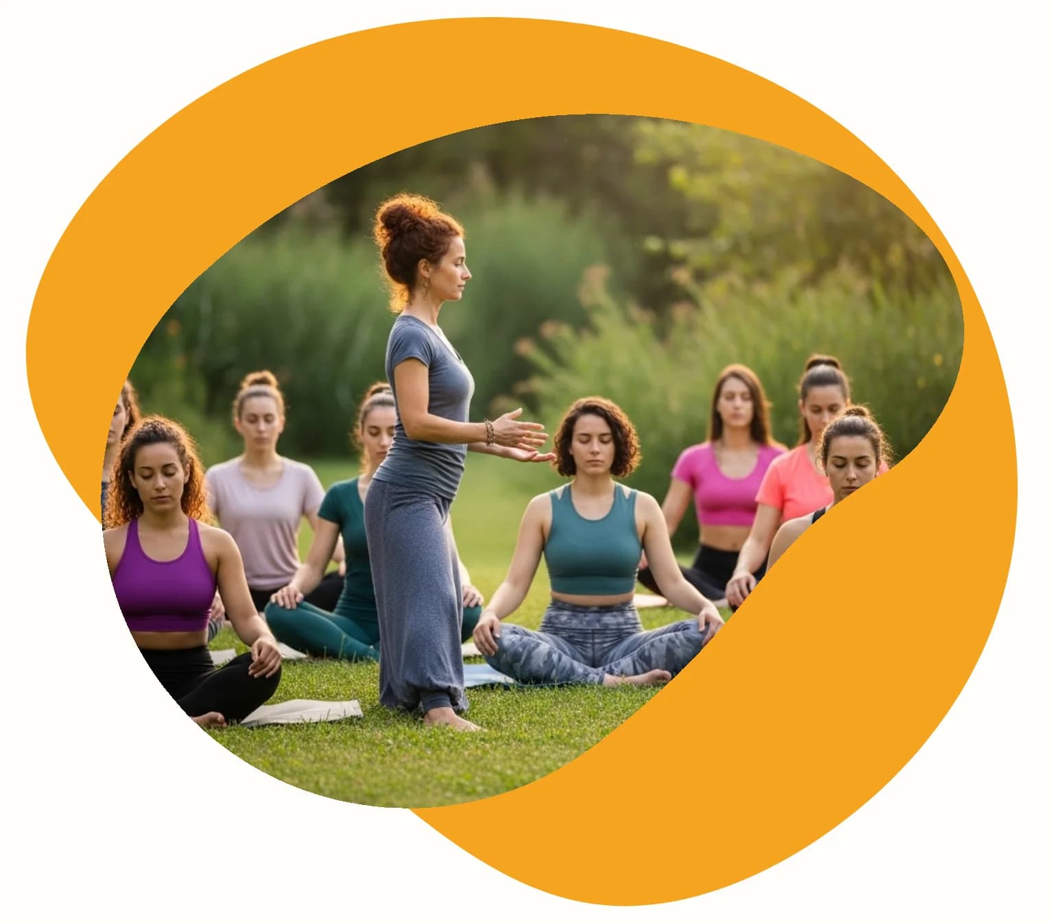 Professeure qui accompagne son élève durant un cours à domicile de sophrologie