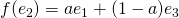 f(e_{2})=ae_{1}+(1-a)e_{3}