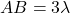 AB=3\lambda