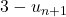 3 - u_{n+1}