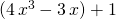 (4 \, x ^3 - 3 \, x) + 1