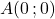 A(0\,;0)