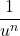 \dfrac{1}{u^n}