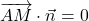 \overrightarrow{AM}\cdot\vec{n}=0