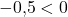 -0{,}5<0