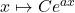 x\mapsto Ce^{ax}