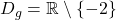 \mathscr{D}_g=\mathbb{R}\setminus\{-2\}