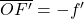 \overline{OF'}=-f'