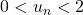 0< u_n< 2