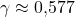 \gamma\approx0{,}577