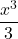 \dfrac{x^3}{3}