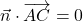 \vec{n}\cdot\overrightarrow{AC}=0