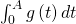 \int_0^A g \left( t \right) dt