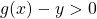 g(x)-y>0