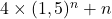 4\times(1,5)^n+n