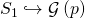 S_1\hookrightarrow \mathcal{G}\left (p\right )