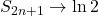 S_{2n+1}\to\ln2