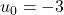 u_0=-3