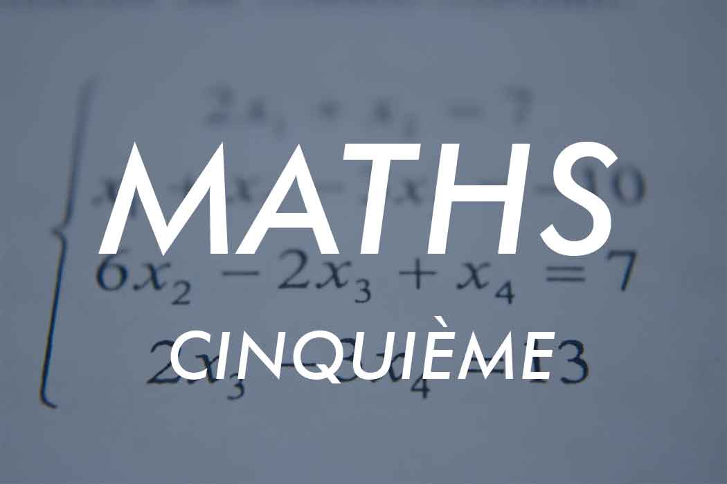 programme maths cinquieme