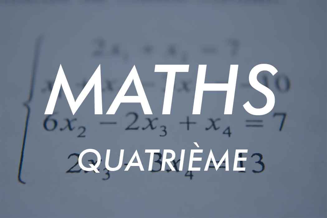 programme maths 4eme
