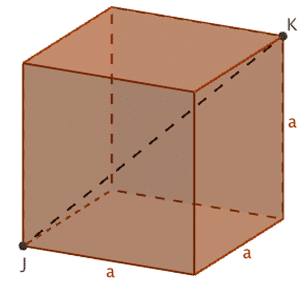 Calcul grande diagonale du cube