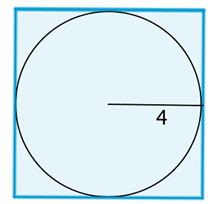Diagonale carré et cercle