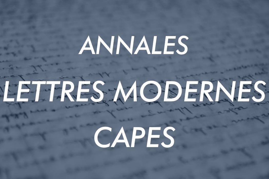 lettres modernes capes