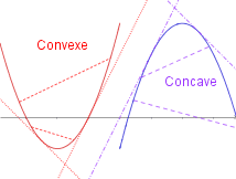 fonction convexe et fonction concave en terminale