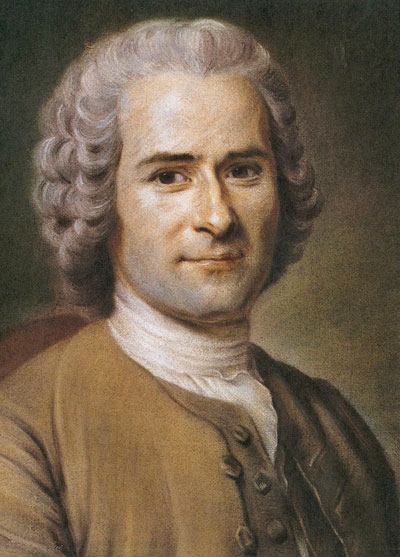 Philosophe Jean Jacques Rousseau auteur de l'Émile ou de l'Éducation