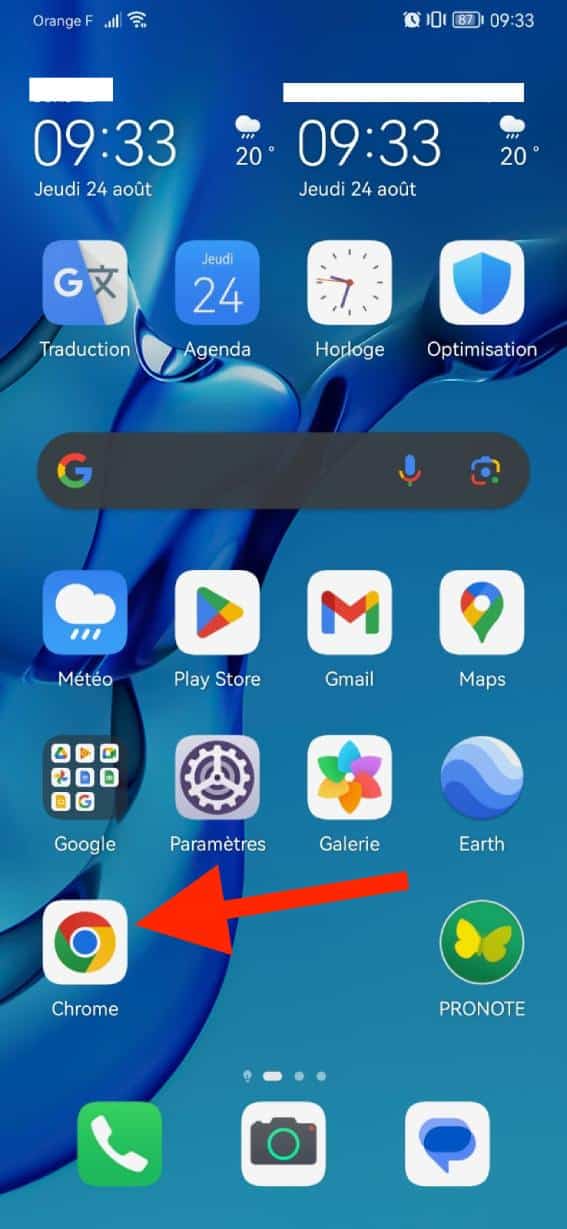 Android Code Raccourci Créer un raccourci espace prof sur son smartphone Android