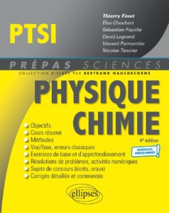 Livre physique chimie PTSI