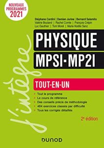 Livre physique MPSI / MP2I
