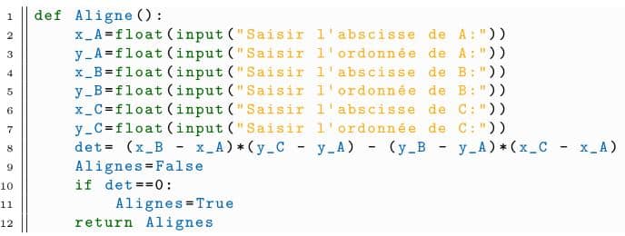 Réponse au qcm de maths de seconde sur les vecteurs