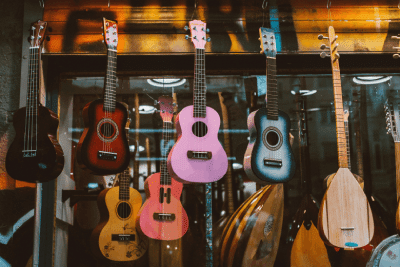 Plusieurs types de guitares