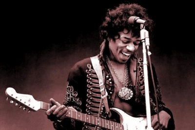 Guitariste célèbre Jimi Hendrix