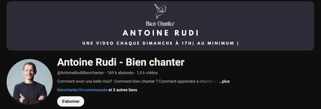 chaînes YouTube pour progresser en chant