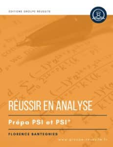 livre maths analyse PSI