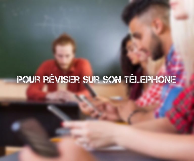 Réviser ses cours sur appli mobile